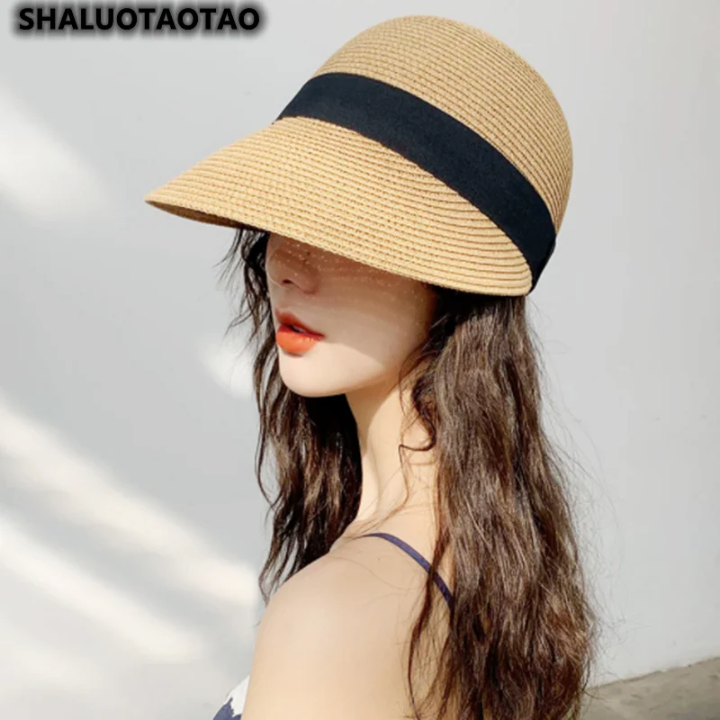 

Summer Hat Ladies Hats For Women Straw Woven Sun Hat Beach Hat Female Wide Brim Sunshade Sombrero Peaked Cap Gorra 2022 New