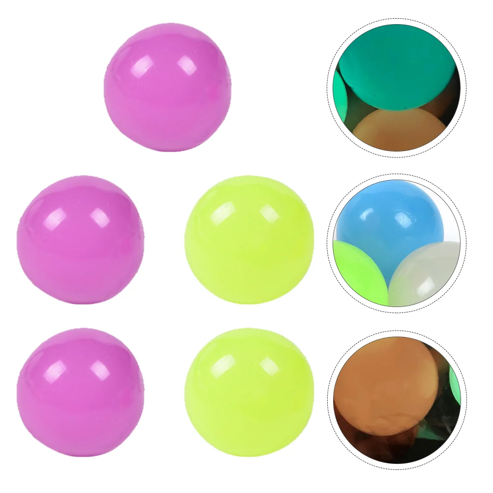 

Stressstickyglowantidark Sticks Luminous Squeeze Wall Kids The Adults Bouncing Decompression