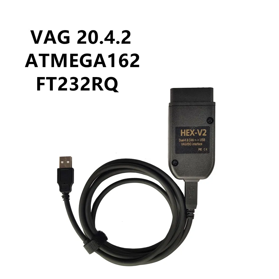 

VAG 22.3 vagcom hex V2 auto diagnostic cable for FOR V-W A-UDI S-koda S-eat VAG 20.12.0 ATMEGA162+16V8+FT232RQ Multi-language