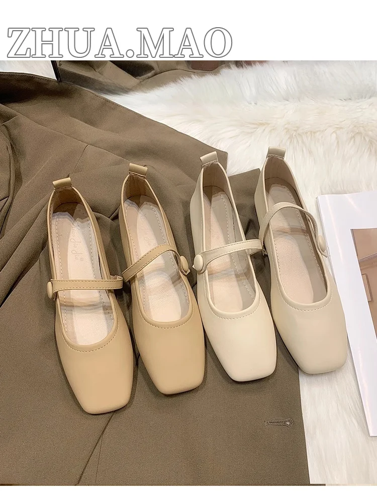 Теплые туфли на плоской подошве новинка 2024 весенняя фея мягкие темпераментные