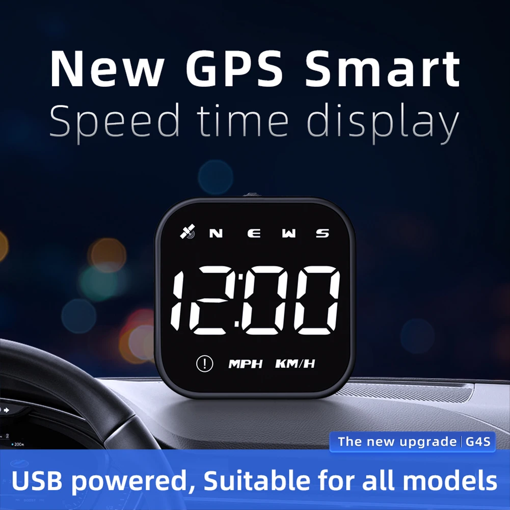 

Автомобильный цифровой датчик скорости на лобовое стекло, с GPS