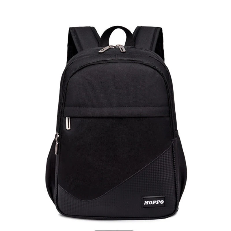 

Casual Men Backpack Large Nylon Black Student School Bags for Teenage Boys Girls