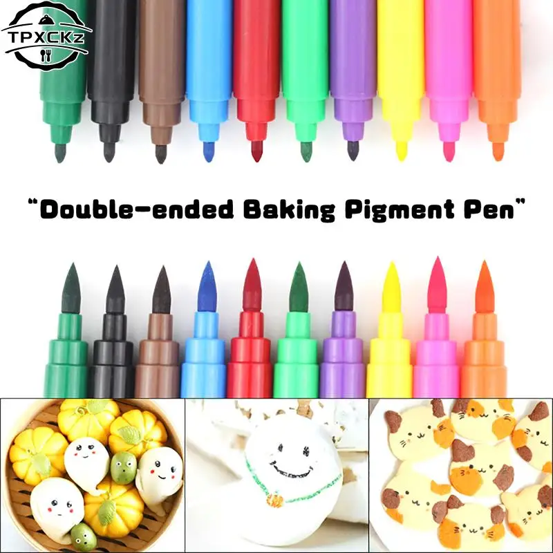 

Двусторонний пищевой маркер для гурманов, пищевой маркер для раскрашивания еды, детские игрушки «сделай сам», писатели для гурманов, рисование тортов, печенья