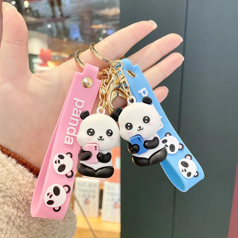 

New Cute Panda Pendant Lanyard BadgeKey Holder Ring Keychain Straps Rope Cell for IPhone Samsung Xiaomi Phone Strap DIY Lanyard
