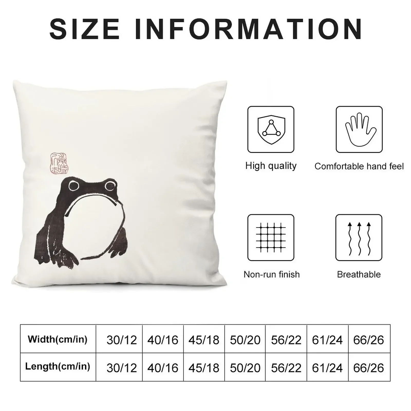 Grumpy Frog Dark - Matsumoto Hoji декоративная подушка чехол для диванной подушки