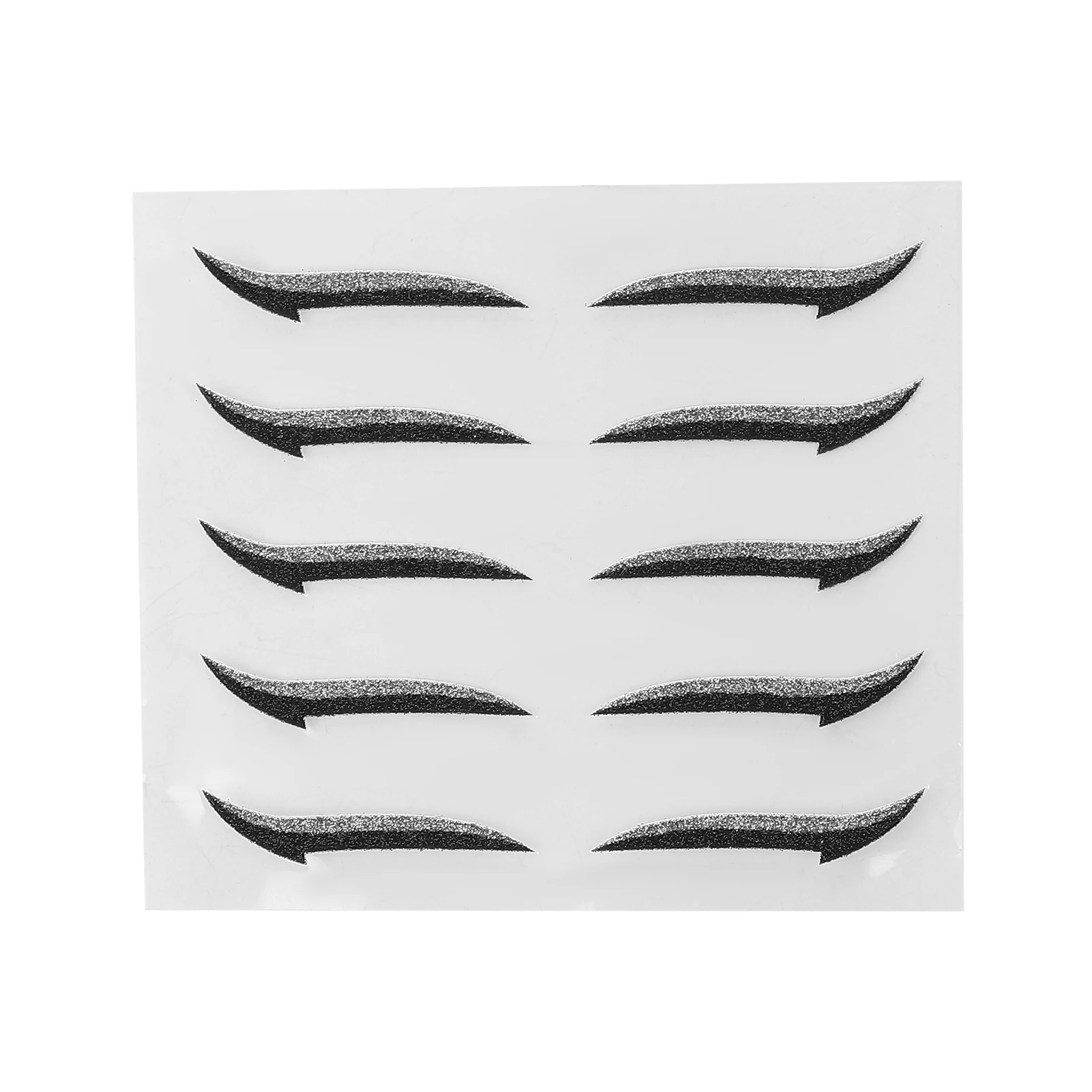 

Eyeliner Stickers Colorful Reusable Waterproof Self Adhesive Eyeliner Stickers for Weddings Dance PartiesSilver