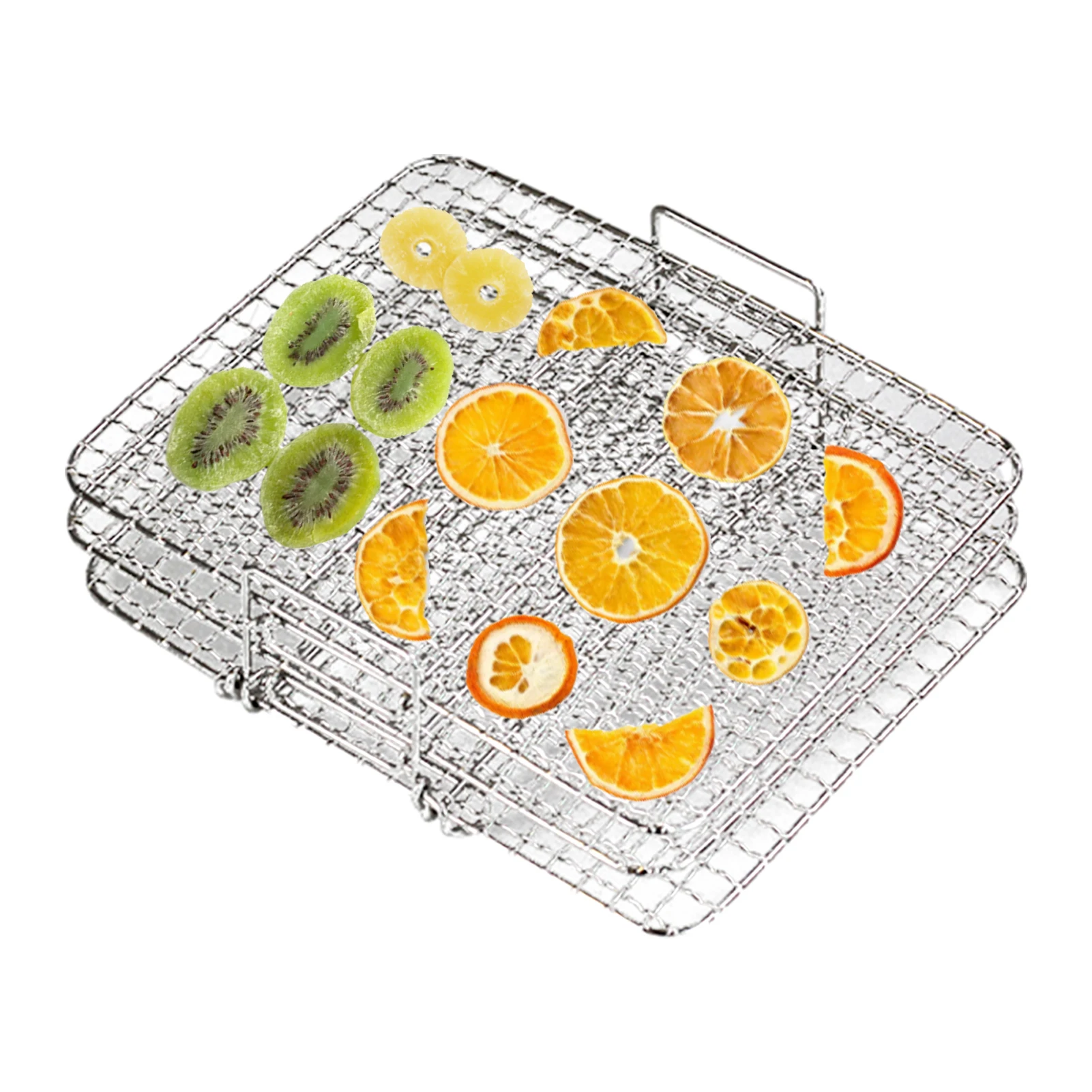 

Air Fryer Dehydrator Rack 3-layer Dehydrator Rack For Air Fryer Non-Stick Air Flow Racks Stainless Steel Toast Rack For