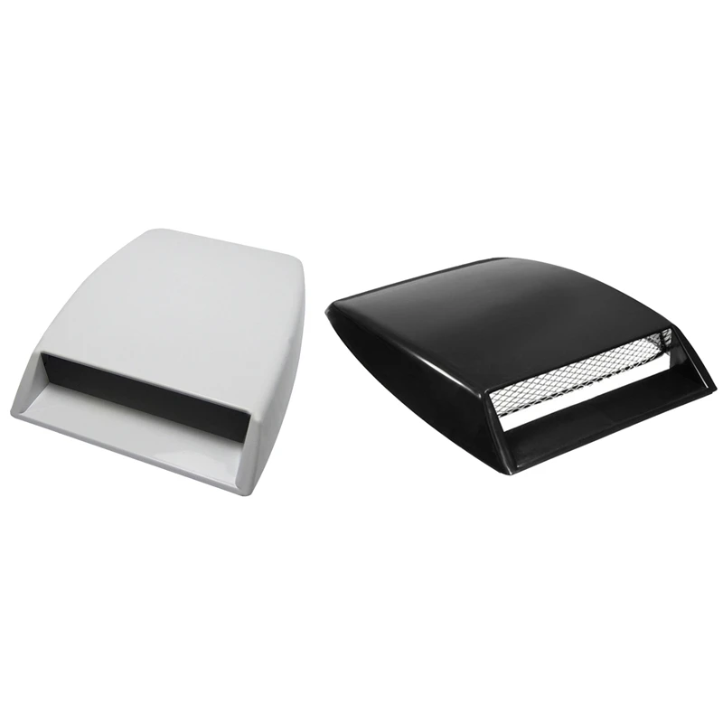

2PCS Car Air Inlet Fake Air Vent Decoration Hood Scoop Gill Simulation Shark Air Vent Decoration Air Vent