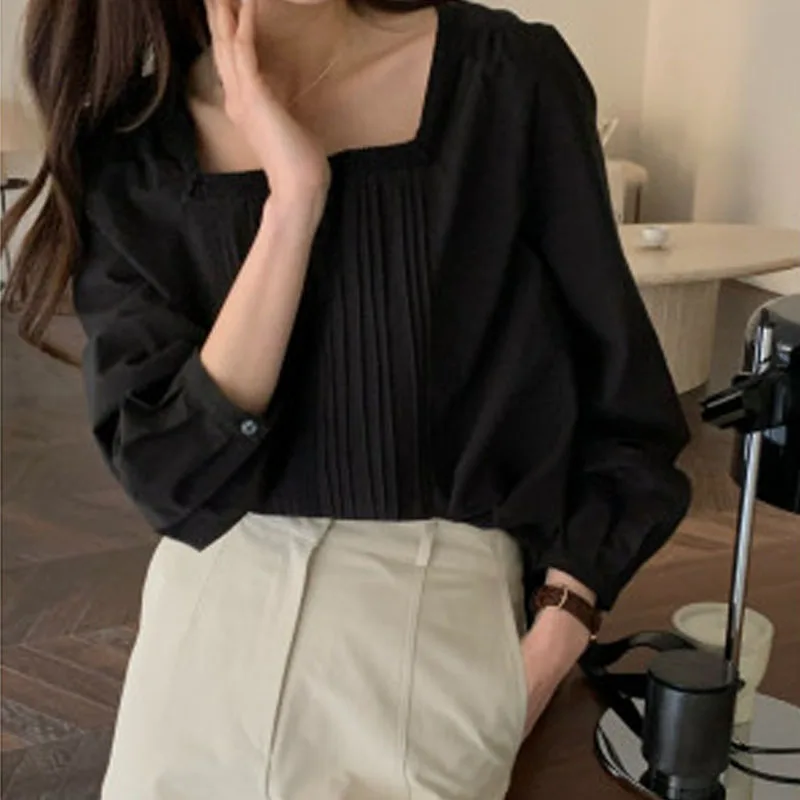 Женская элегантная кружевная рубашка Элегантная универсальная белая с