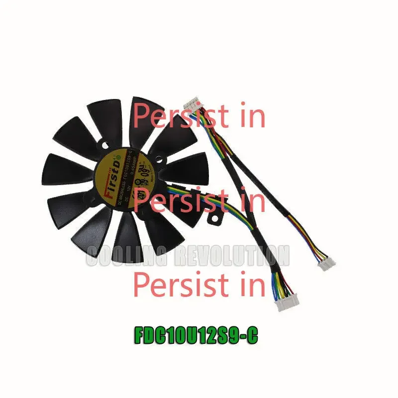 FIRSTD FDC10U12 для ASUS STRIX GTX 980Ti R9 390 оригинальный охлаждающий вентилятор видеокарты