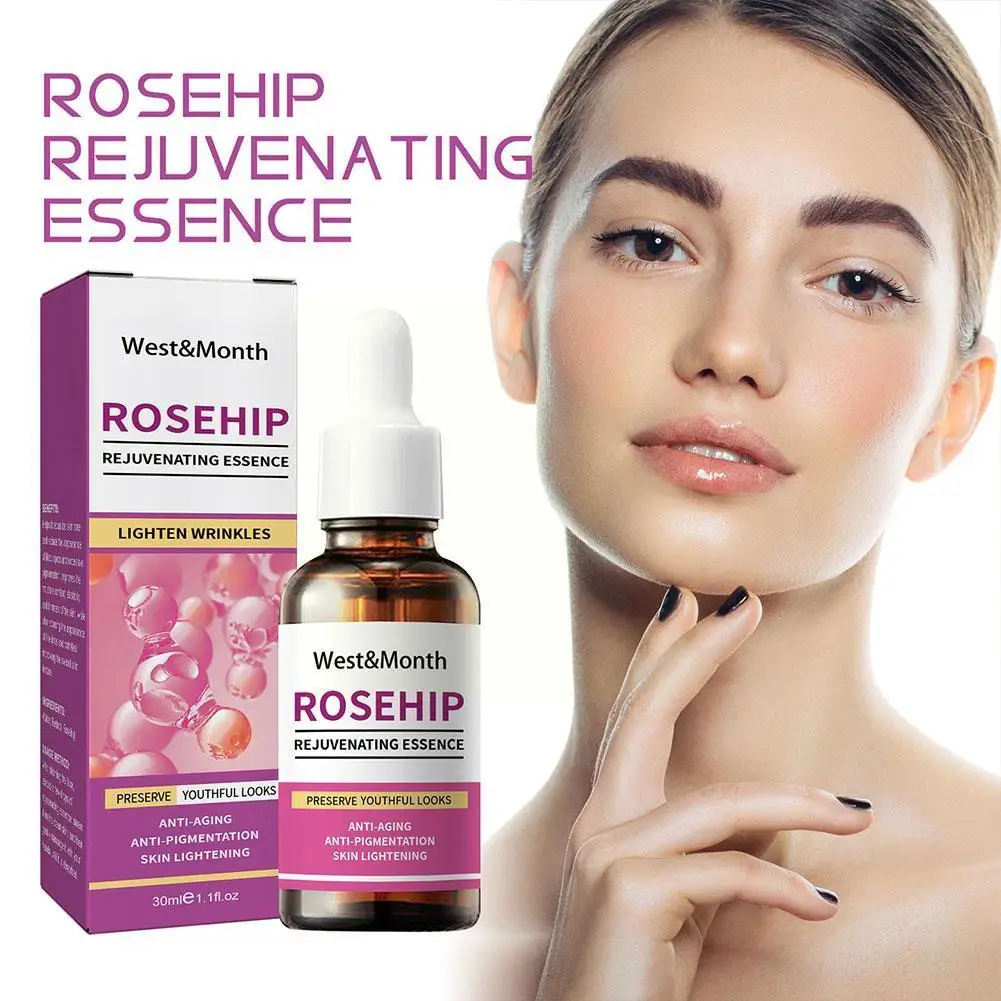 

30ml Rosehip Oil Essence Skin Care Vc Deep Anti-wrinkle Fine Shrink Enhance Lines Pores Lines Anti-aging Enhance Fine B5M7
