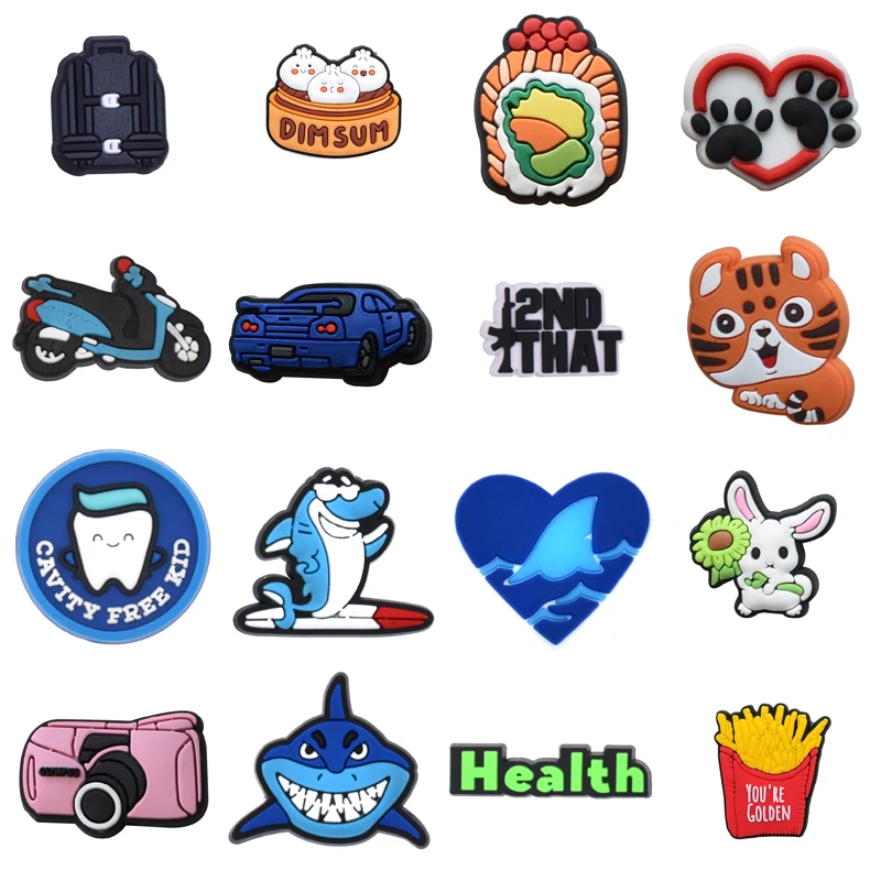 

Shoe Charms Packs Girl Women Charm Decorations for Crocs Boy Para Pins Kids Men Gifts Shoes Accessories Set Jeans Wholesale Bulk