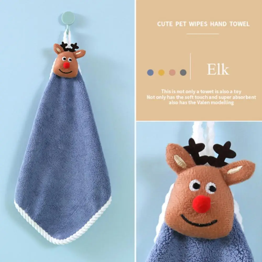

2023 New Year Gift Washing Hand Towel Cloth Ome Bathroom 30*30cm Hand Towel Christmas Decor New Navidad Xmas Red Santa Claus
