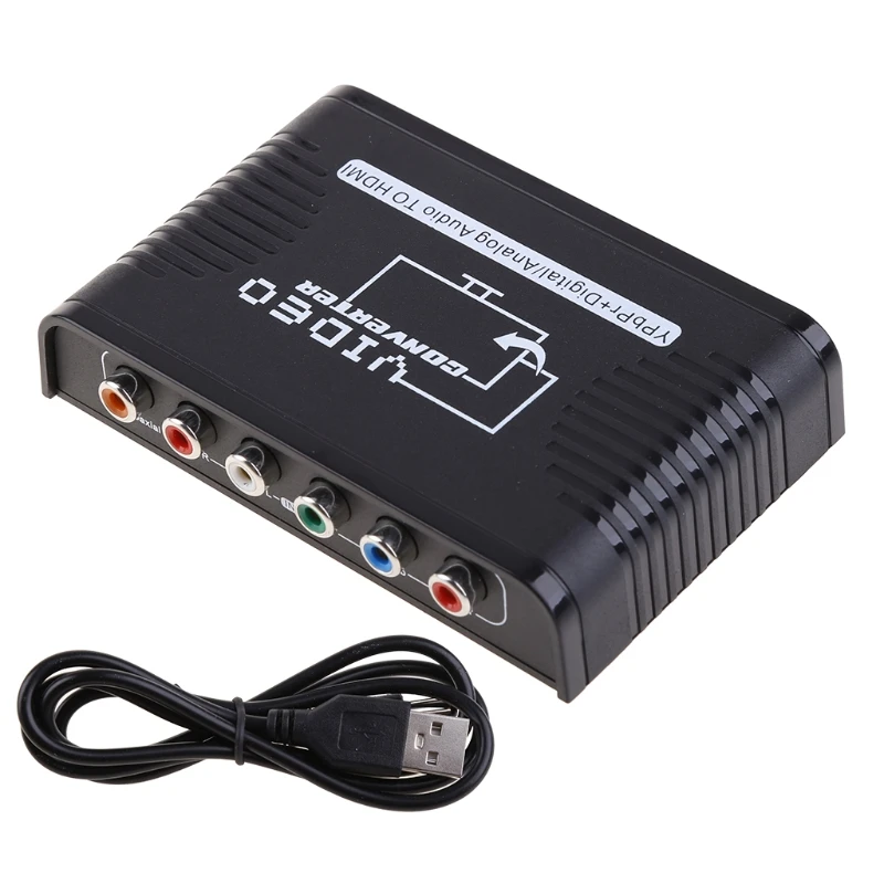 HDMI-совместимый с 1080P Компонентный видео (YPbPr) преобразователь скалера адаптер для