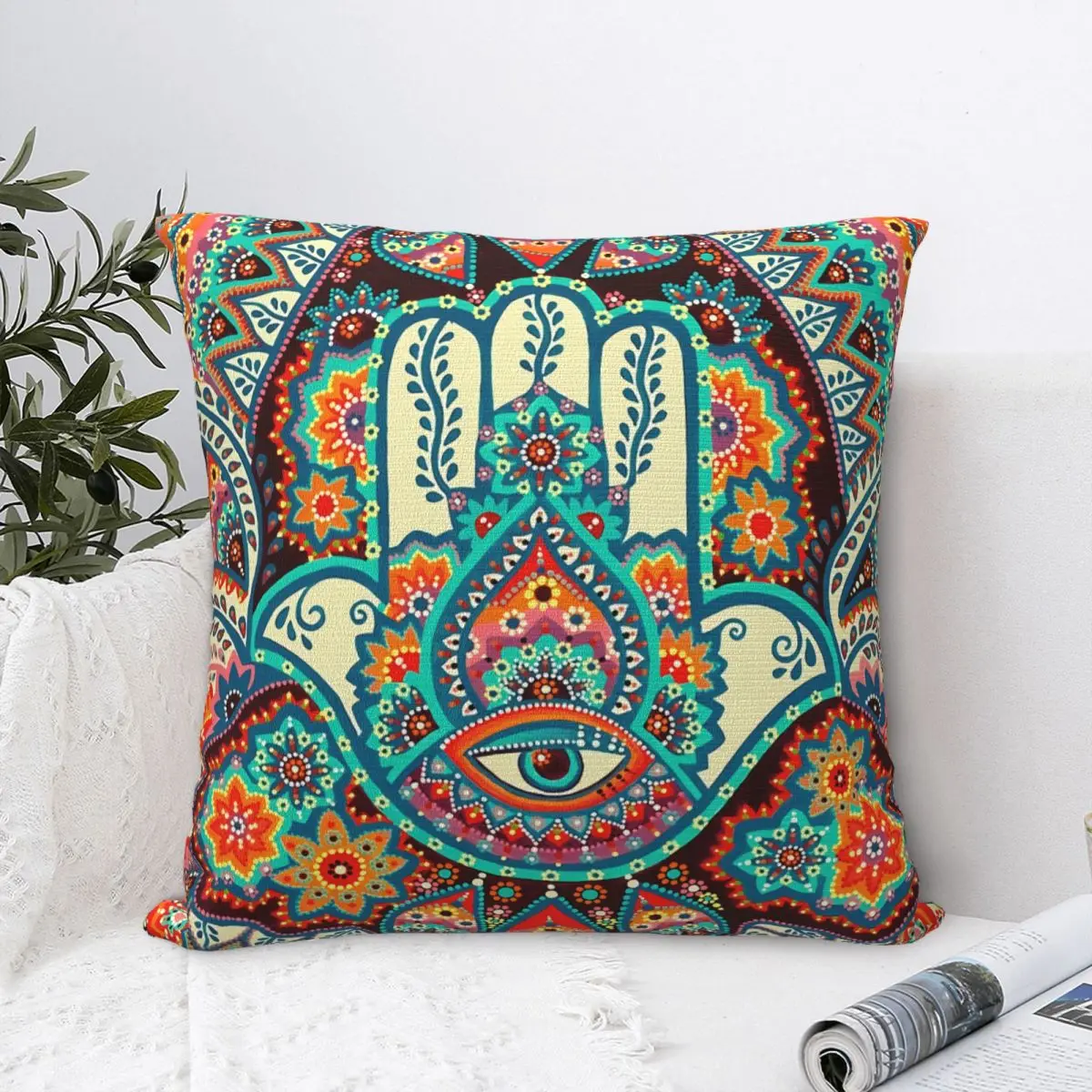Декоративная подушка Hamsa для дома дивана стула