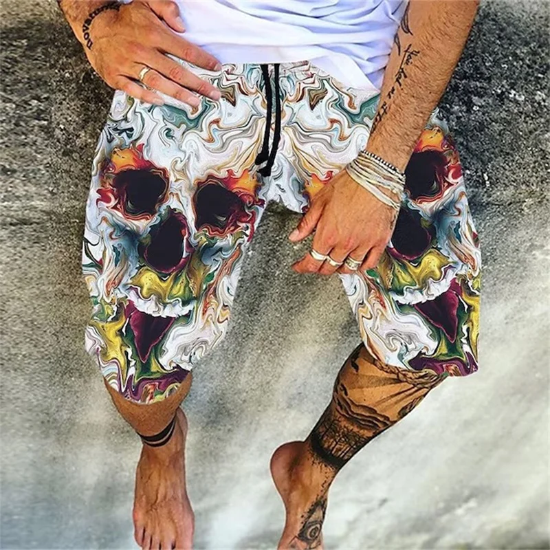 

Men's Swim Shorts Board Shorts Quick Dry Lightweight Bottoms Drawstring Swimming Surfing Beach Water Sports Printed Summer