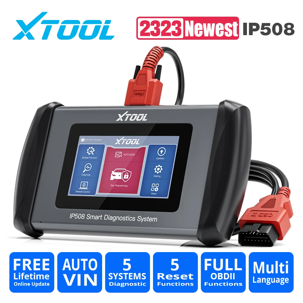 Диагностическая система XTOOL InPlus IP508 OBD2, Автомобильный сканер ABS SRS AT Engine с EPB Oil 6, онлайн бесплатное обновление