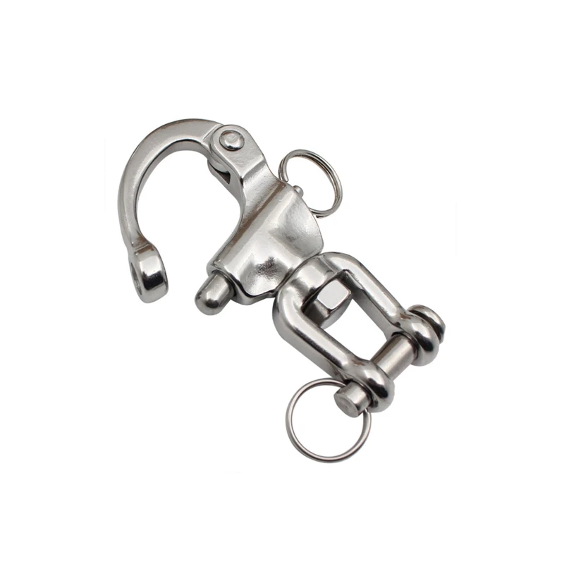 

Jaw Swivel Snap Shackle 316 Stainless Steel for Sailboat HalyardDiving 70/87/128mm Snap Shackle