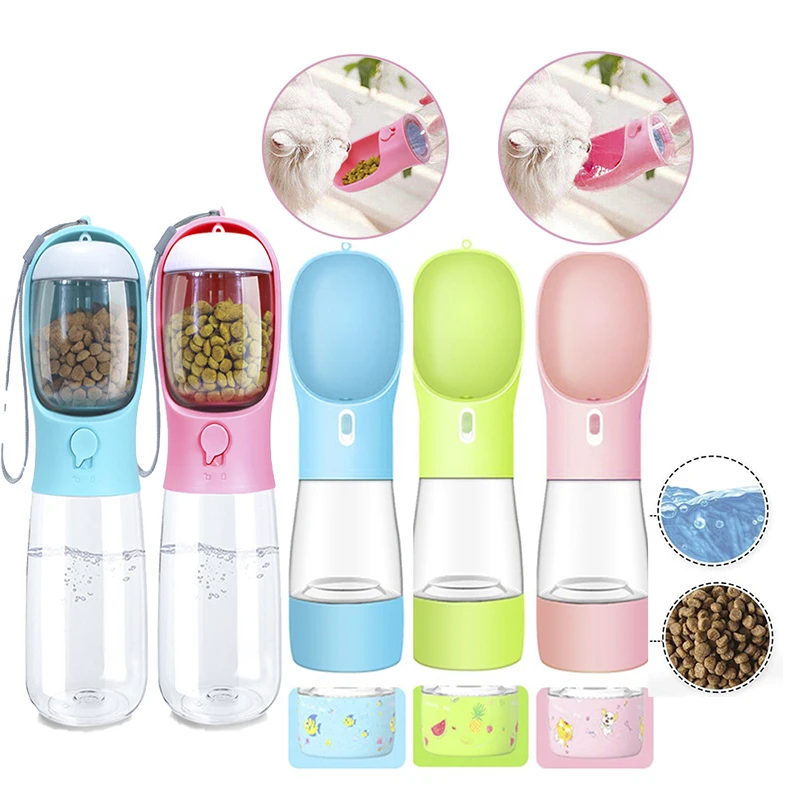 

Cat Dog Small Bowl Portable Puppy Large Cat For Dog Walking Water Pet Travel Pet Water Feeder Dispenser Drinking Product Bottle