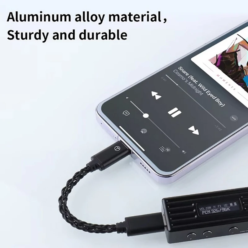 TRN TO Type C To DAC Amp Кабель для обновления Hi-Fi-адаптера Усилитель наушников 8-жильный