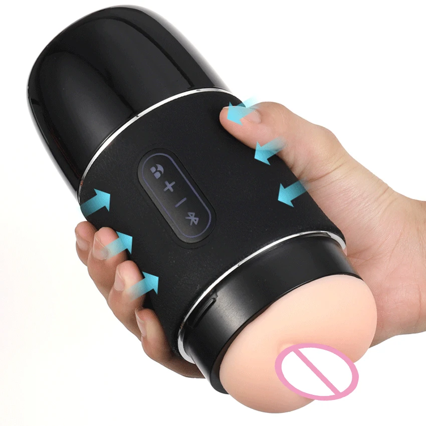 

Bluetooth-динамик, вибратор в виде чашки самолета для мужчин, мужская чашка для мастурбации, ручное нажатие, воспроизведение звука, индукционные секс-игрушки для взрослых