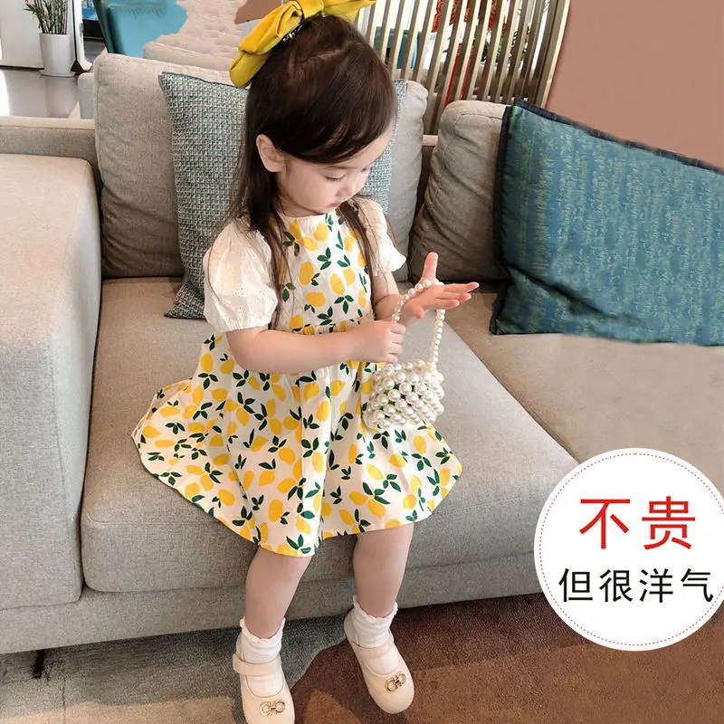 Платье для девочки с цветочным принтом