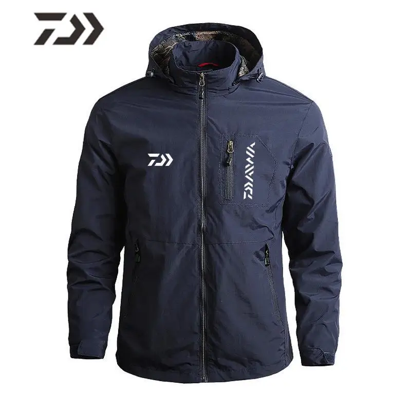 

Man Dawa Fishing Suit Thin Style Storm Jacket Man Windbreaker Coat Outdoor Fishing Apparel Plus Size Daiwa Clothes for Men