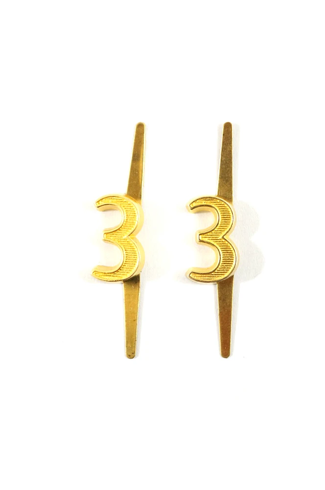 

WWII German Officer General Shoulder Boards cyphers Gold 18mm 3 2pcs
