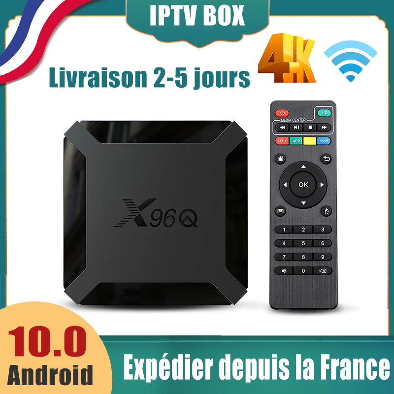 

2GB 16GB X96Q 4K IPTV Box TV Smart Android 10.0 Allwinner H313 Quad Core 1GB 8GB 2.4G Wireless Media Player Set Top IP TV Box