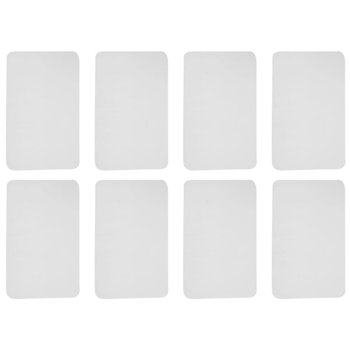 Набор из 8-прозрачных ковриков для столовых приборов моющийся белый коврик