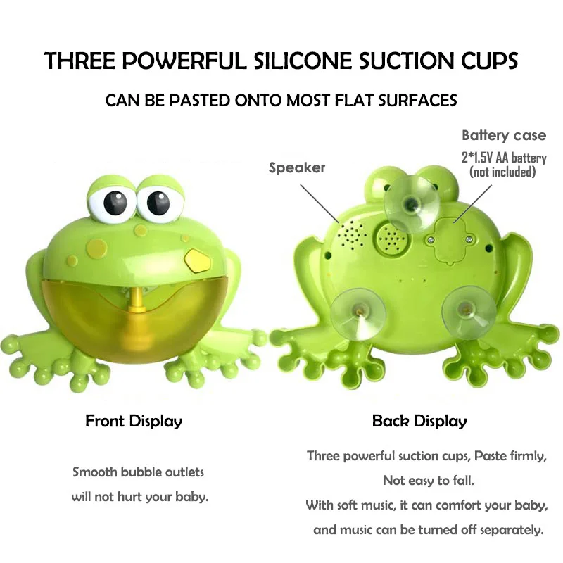 Детские Игрушки Для Ванной Машина Пузырей Краб-лягушка Музыкальная Игрушка