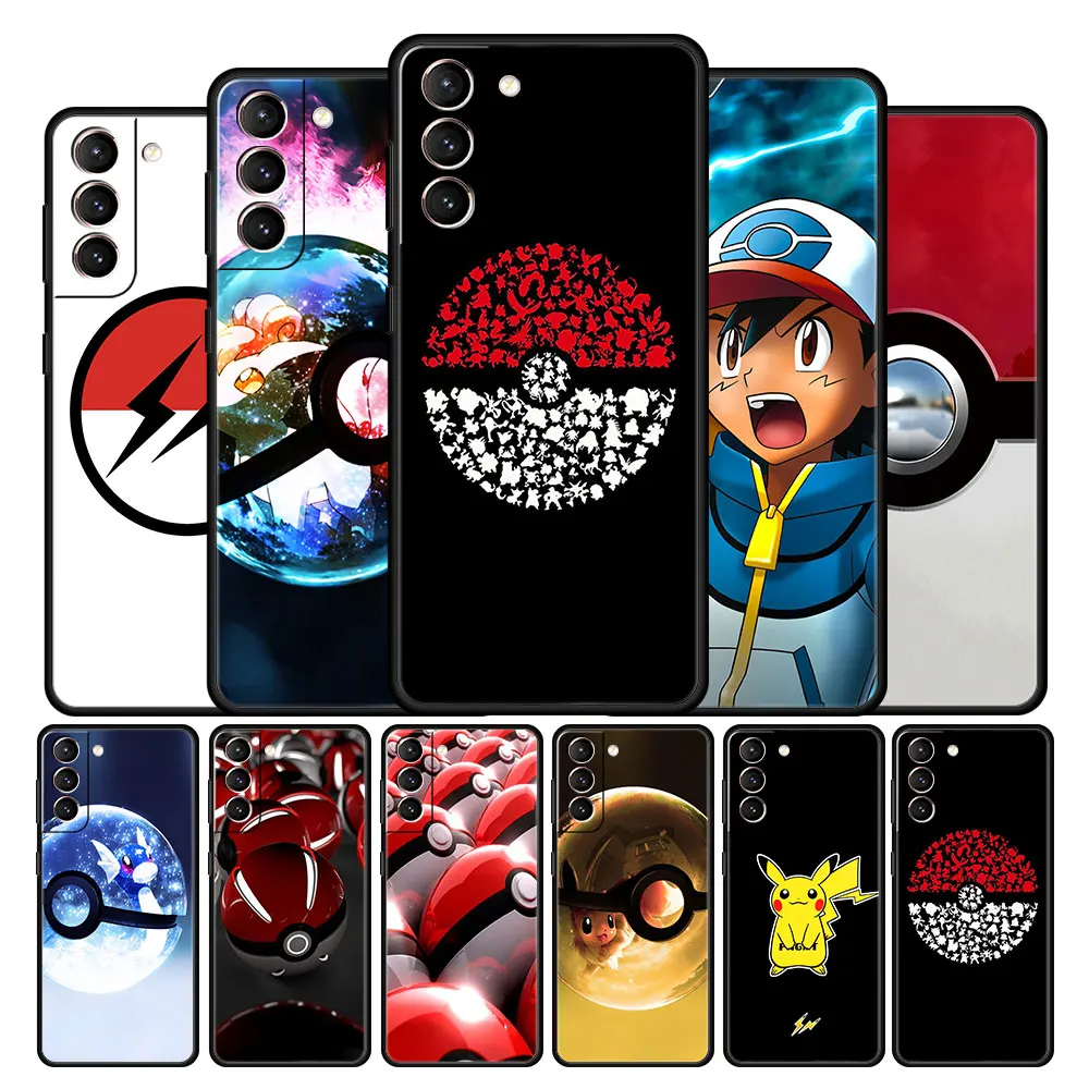 

Case Cover for Samsung Galaxy Note 10 20 8 9 10+ Ultra F12 F22 M30s M11 M22 F23 F41 F42 5G Capinha Soft Fashion Pokemon Go Anime