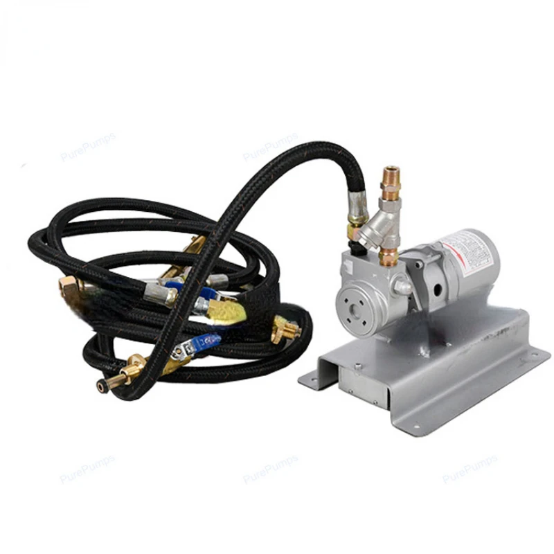 

hotpot stove gas cooking canister refill liquefied lpg gas transfer guide air rotary vane Y strainer pump