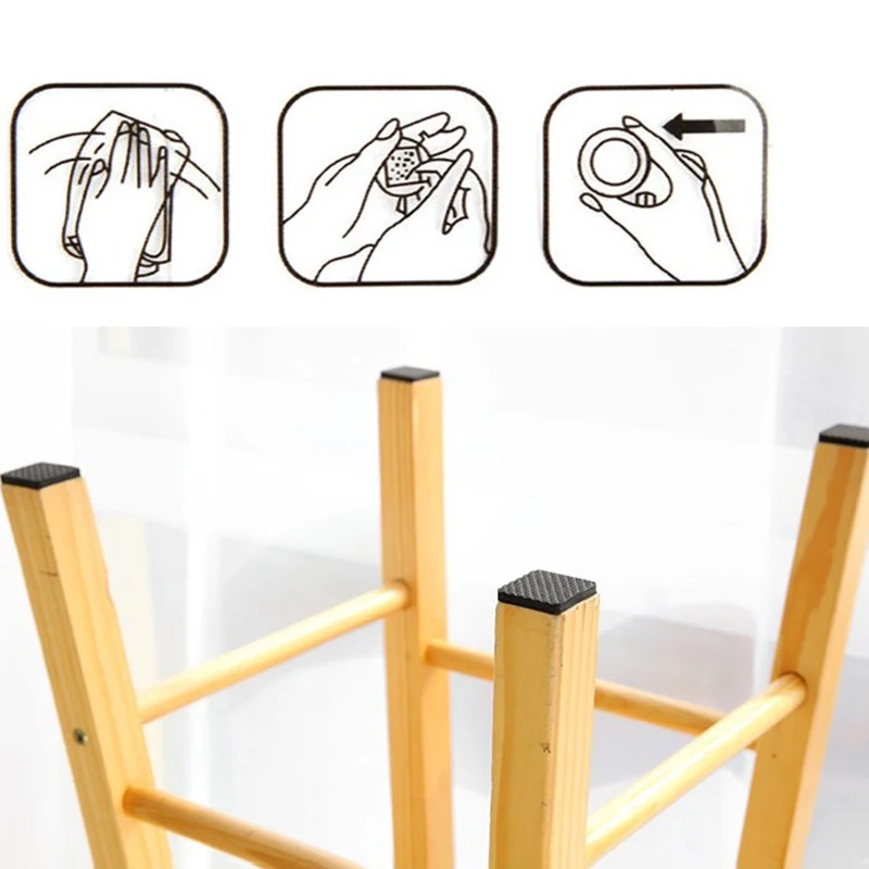 

1-Self Adhesive Furniture Leg Feet Rug Felt Pads Anti Slip Mat Bumper Damper For Chair Table Protector Hardware