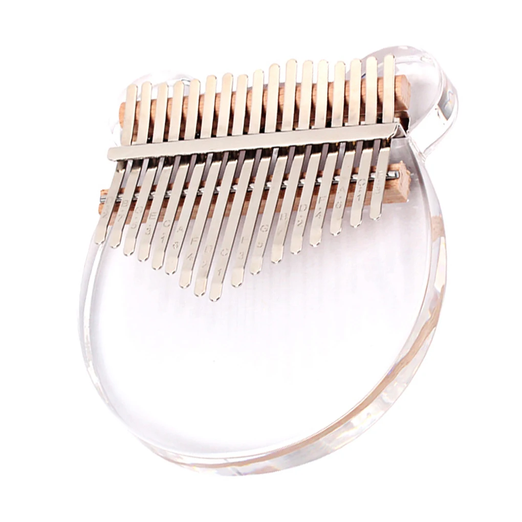 

Acrylic Thumb Piano Stylish Lovely-Shape Entertainment Supplies 17-Tone Kalimba Education Musical Instrument Adults