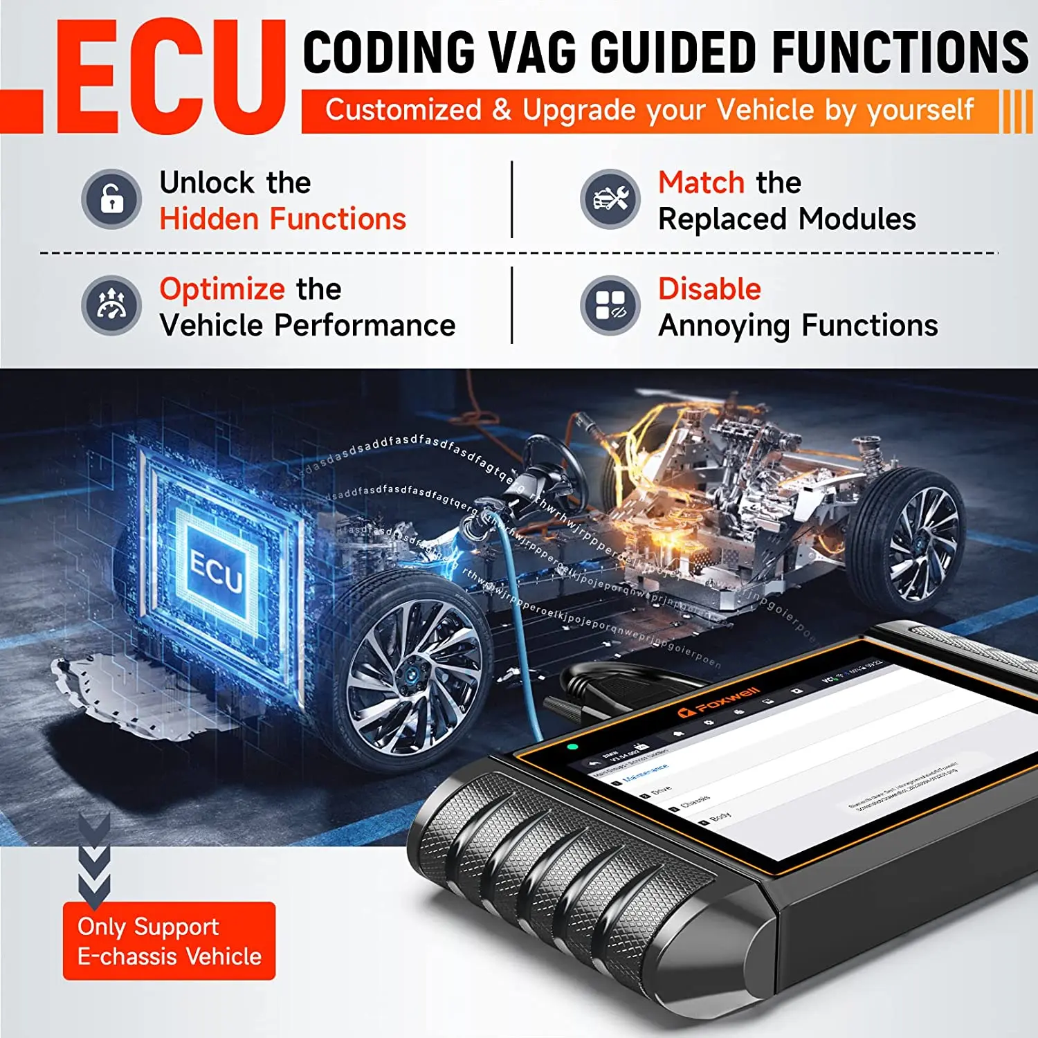 Автомобильные диагностические инструменты FOXWELL NT710 OBD2 все системы