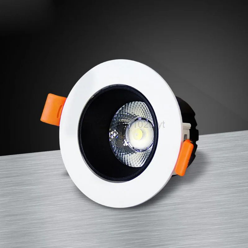 

20pcs/lot Cob Downlight 7W 10w 12w COB Led Recessed Ceiling Lampada Luces Recessed LED COB Downlight White \ Warm White