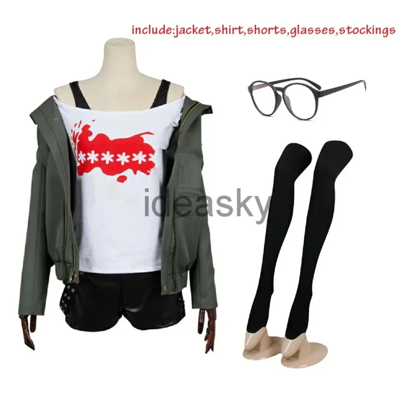 Аниме Сакура Футаба Косплей Персона 5 Костюм униформа парик куртка футболка