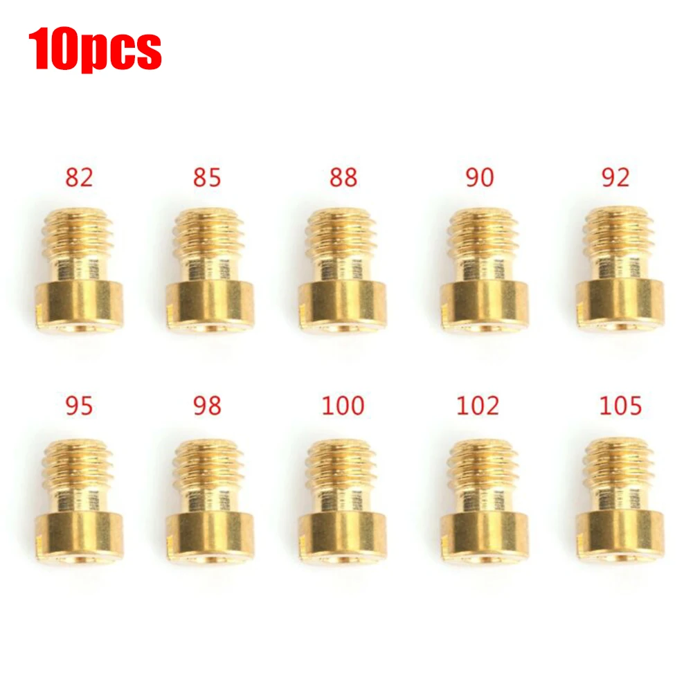 

10Pcs Main Jet 82-105 For GY6 PZ19 Round Head Scooter 139QMB 4-stroke 50cc 5mm Carburetor Accessories Durable New