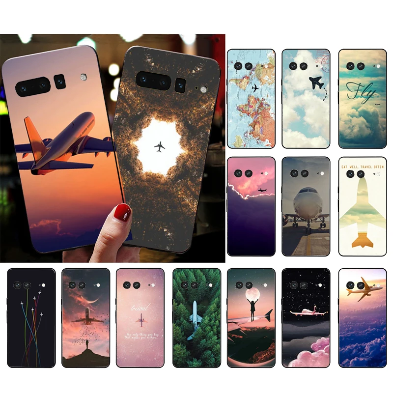 

Phone Case for Google Pixel 7 Pro 7 6A 6 Pro 5A 4A 3A Pixel 4 XL Pixel 5 6 4 3 XL 3A XL 2 XL Airplane Planes Case Funda