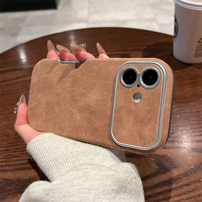 Роскошный силиконовый чехол из матовой замши с большим оконным покрытием для iPhone