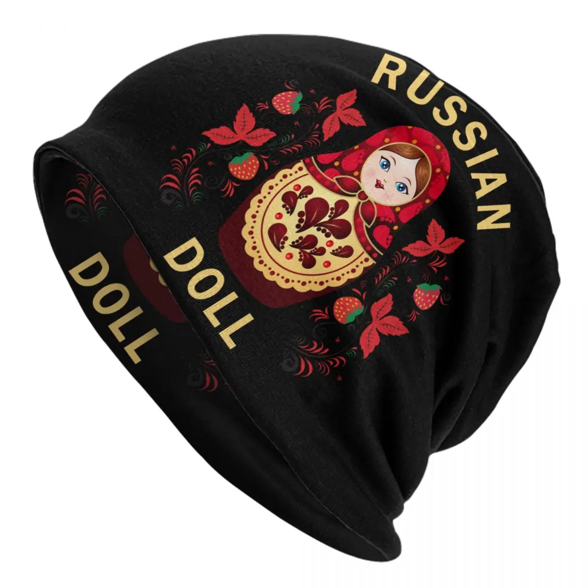 Babushka Matryoshka Russian Doll Skullies Beanies Caps Cool Winter Warm Women Men Knitted Hat Unisex Adult Bonnet Hats
