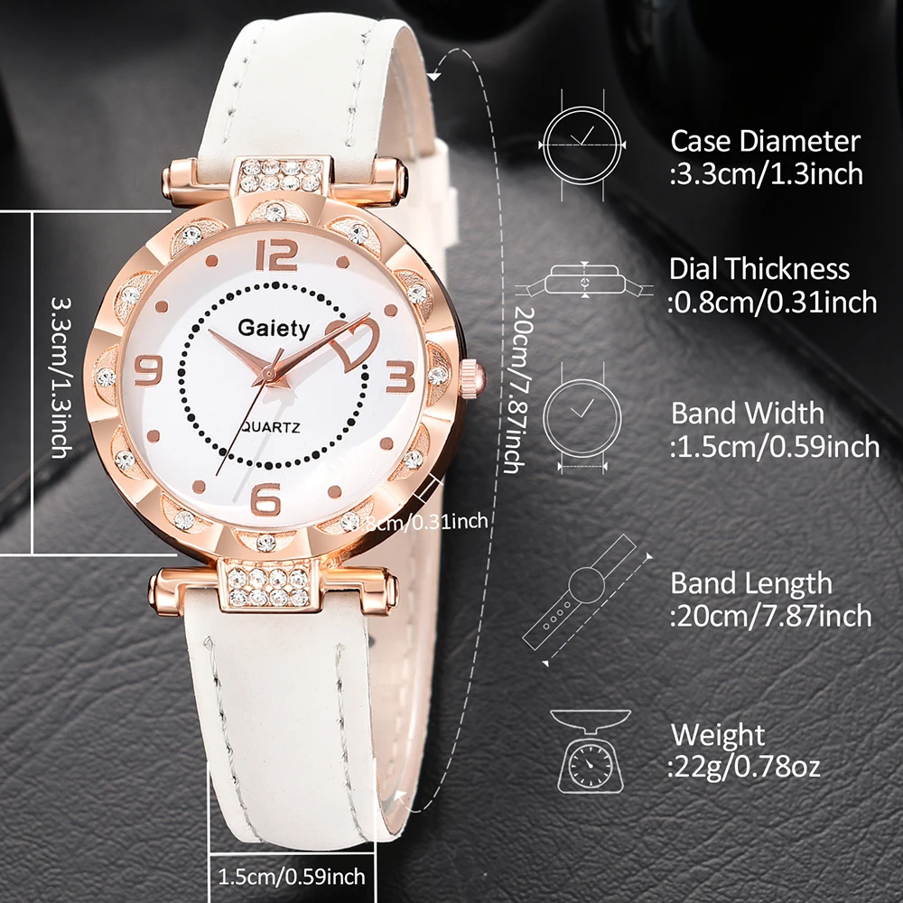 5 шт./комплект женские кварцевые часы с искусственным жемчугом