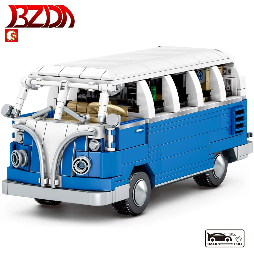 

Sembo Bus Cars Block Designer Car Camper Bricks City Model Building Kits Educational Bricks Buses Mini Blocks Boy child toy