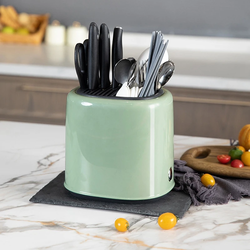 

Removable and WashableM ulti-function Kitchen Knife Holder Rack Kitchen Tableware Storage Box Rack Drain ClassificAtion Storage