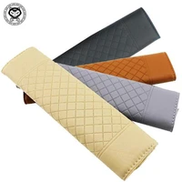 jlec 1 pcs seat crevice pu car seat belt padding cover auto driver shoulder protector for bmw seat belt with four colors