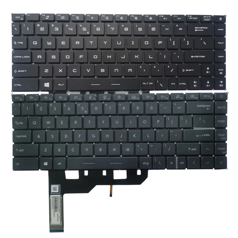 НОВИНКА ДЛЯ MSI Creator 15 A10SE A10SF A11UE A11UH MS-16V4 MS-16V3 Modern A11SBL A11ML MS-155L MS-1552 Клавиатура США