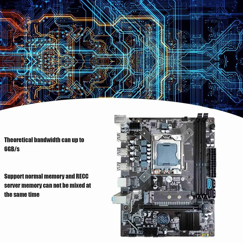 NEW-X79 набор материнской платы + E5 2420 CPU 4G DDR3 RAM SATA кабель RJ45 сетевой LGA1356 слот M.2 NVME
