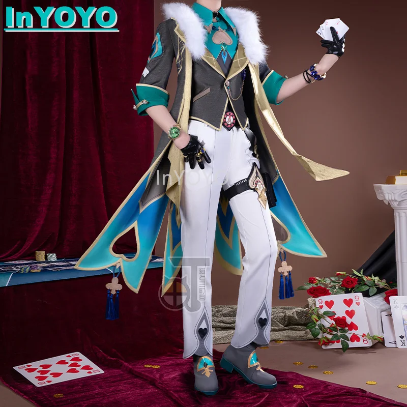 InYOYO Aventurine Косплей Костюм Honkai: Star Rail игровой костюм модная красивая униформа