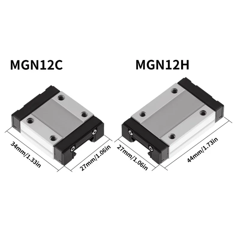 Миниатюрная линейная направляющая MGN MGN12 MGN15 MGN7 MGN9 300 350 400 450 500 мм 1 шт. + черная
